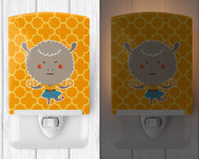 Load image into Gallery viewer, Cheerleader Lamb Sheep Ceramic Night Light BB6730CNL