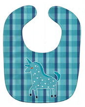 Load image into Gallery viewer, Unicorn in Plaid Baby Bib BB6740BIB
