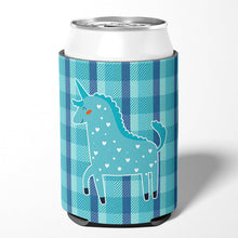 Load image into Gallery viewer, Unicorn in Plaid Can or Bottle Hugger BB6740CC