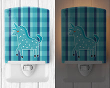 Load image into Gallery viewer, Unicorn in Plaid Ceramic Night Light BB6740CNL