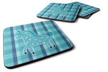 Load image into Gallery viewer, Unicorn in Plaid Foam Coaster  BB6740FC