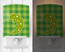 Load image into Gallery viewer, Lizard on Plaid Ceramic Night Light BB6748CNL