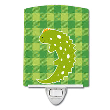 Load image into Gallery viewer, Lizard on Plaid Ceramic Night Light BB6748CNL