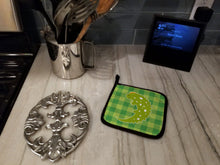 Load image into Gallery viewer, Lizard on Plaid Pot Holders - Set of 2 - Heat-Resistant Kitchen Essentials BB6748PTHD
