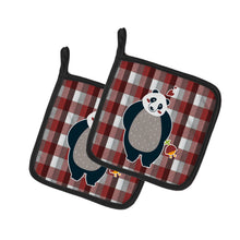Load image into Gallery viewer, Panda Love Pot Holders - Set of 2 - Heat-Resistant Kitchen Essentials BB6751PTHD