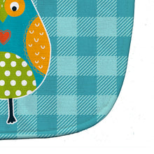 Load image into Gallery viewer, Owl on Blue Plaid Baby Bib BB6755BIB