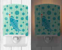 Load image into Gallery viewer, Polkadot Fish Ceramic Night Light BB6756CNL