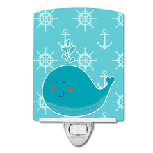 Load image into Gallery viewer, Whale with Anchors Ceramic Night Light BB6765CNL