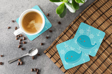 Load image into Gallery viewer, Whale with Anchors Foam Coaster  BB6765FC