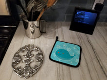 Load image into Gallery viewer, Whale with Anchors Pot Holders - Set of 2 - Heat-Resistant Kitchen Essentials BB6765PTHD