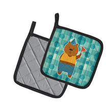 Load image into Gallery viewer, Celebration Bear Pot Holders - Set of 2 - Heat-Resistant Kitchen Essentials BB6769PTHD
