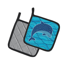 Load image into Gallery viewer, Dolphin Pot Holders - Set of 2 - Heat-Resistant Kitchen Essentials BB6781PTHD