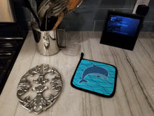 Load image into Gallery viewer, Dolphin Pot Holders - Set of 2 - Heat-Resistant Kitchen Essentials BB6781PTHD
