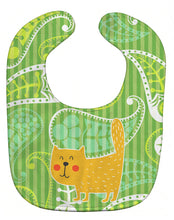 Load image into Gallery viewer, Cat on Paisley Baby Bib BB6785BIB