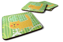 Load image into Gallery viewer, Cat on Paisley Foam Coaster  BB6785FC