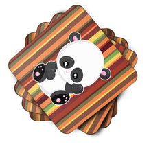 Load image into Gallery viewer, Striped Panda Foam Coaster  BB6802FC