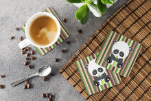 Load image into Gallery viewer, Bamboo Flute Panda Foam Coaster  BB6803FC