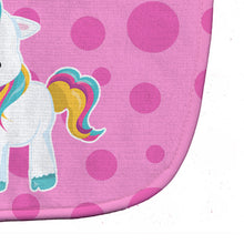 Load image into Gallery viewer, Pink Polkadot Unicorn Baby Bib BB6805BIB