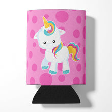 Load image into Gallery viewer, Pink Polkadot Unicorn Can or Bottle Hugger BB6805CC