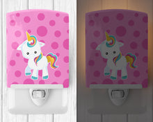 Load image into Gallery viewer, Pink Polkadot Unicorn Ceramic Night Light BB6805CNL