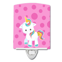 Load image into Gallery viewer, Pink Polkadot Unicorn Ceramic Night Light BB6805CNL