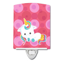 Load image into Gallery viewer, Polkadots Unicorn Ceramic Night Light BB6810CNL