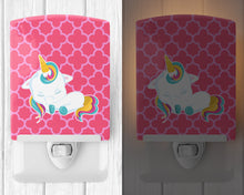 Load image into Gallery viewer, Quatrafoil Pink Unicorn Ceramic Night Light BB6811CNL