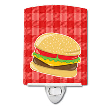 Load image into Gallery viewer, Hamburger Plaid Ceramic Night Light BB6812CNL
