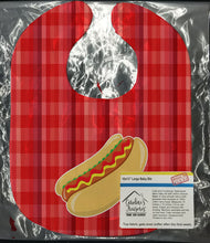 Load image into Gallery viewer, Hot Dog Plaid Baby Bib BB6813BIB