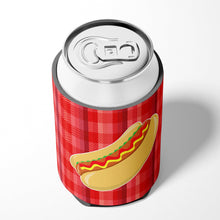 Load image into Gallery viewer, Hot Dog Plaid Can or Bottle Hugger BB6813CC