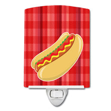 Load image into Gallery viewer, Hot Dog Plaid Ceramic Night Light BB6813CNL