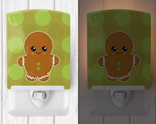Load image into Gallery viewer, Christmas Gingerbread Man Ceramic Night Light BB6816CNL
