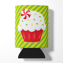 Load image into Gallery viewer, Christmas Pepermint Cupcake Can or Bottle Hugger BB6819CC