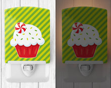 Load image into Gallery viewer, Christmas Pepermint Cupcake Ceramic Night Light BB6819CNL