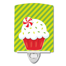 Load image into Gallery viewer, Christmas Pepermint Cupcake Ceramic Night Light BB6819CNL