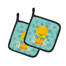 Load image into Gallery viewer, Boy Lion Pot Holders - Set of 2 - Heat-Resistant Kitchen Essentials BB6823PTHD