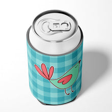 Load image into Gallery viewer, Bird on Blue Plaid Can or Bottle Hugger BB6831CC