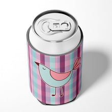 Load image into Gallery viewer, Bird on Purple Plaid Can or Bottle Hugger BB6833CC