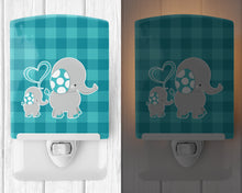 Load image into Gallery viewer, Mommy and Baby Elephant Ceramic Night Light BB6834CNL