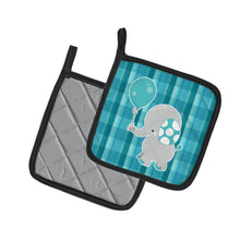 Load image into Gallery viewer, Elephant with Balloon Pot Holders - Set of 2 - Heat-Resistant Kitchen Essentials BB6835PTHD