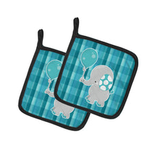 Load image into Gallery viewer, Elephant with Balloon Pot Holders - Set of 2 - Heat-Resistant Kitchen Essentials BB6835PTHD