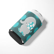 Load image into Gallery viewer, Polkadot Grey Elephant Can or Bottle Hugger BB6837CC