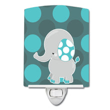 Load image into Gallery viewer, Polkadot Grey Elephant Ceramic Night Light BB6837CNL