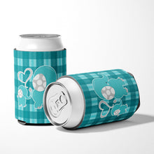 Load image into Gallery viewer, Plaid Momma and Baby Elephant Can or Bottle Hugger BB6839CC