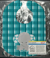 Load image into Gallery viewer, Plaid Elephant Baby Bib BB6840BIB
