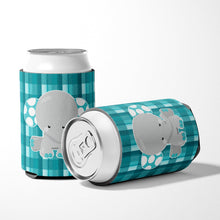 Load image into Gallery viewer, Plaid Elephant Can or Bottle Hugger BB6840CC