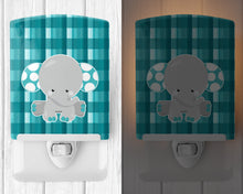 Load image into Gallery viewer, Plaid Elephant Ceramic Night Light BB6840CNL