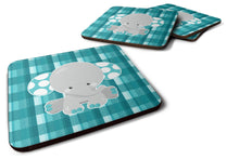 Load image into Gallery viewer, Plaid Elephant Foam Coaster  BB6840FC