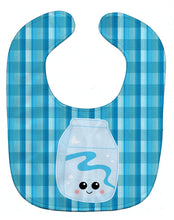 Load image into Gallery viewer, Blue Plaid and Milk Baby Bib BB6846BIB