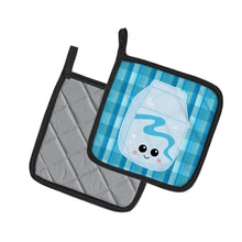 Load image into Gallery viewer, Blue Plaid and Milk Pot Holders - Set of 2 - Heat-Resistant Kitchen Essentials BB6846PTHD